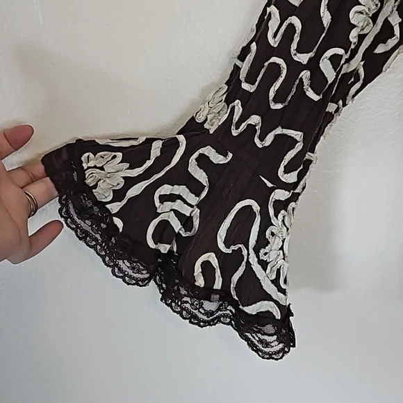 Alberto Makali Embroidered Floral Ribbon Jacket Size 12 - Picture 2 of 6